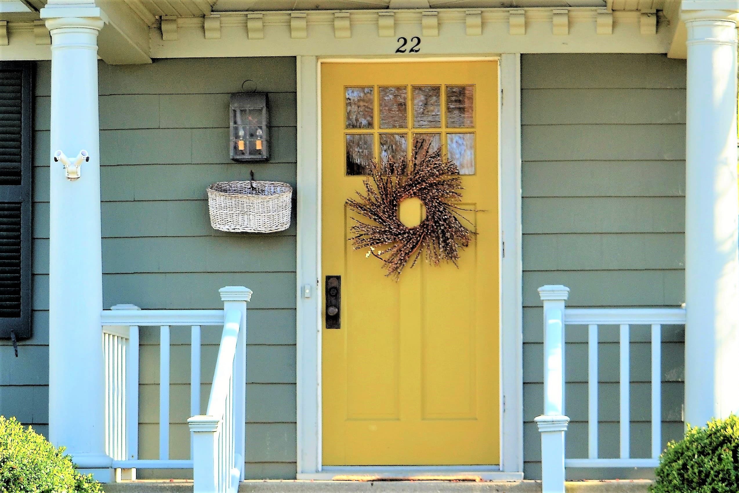 yellow front door