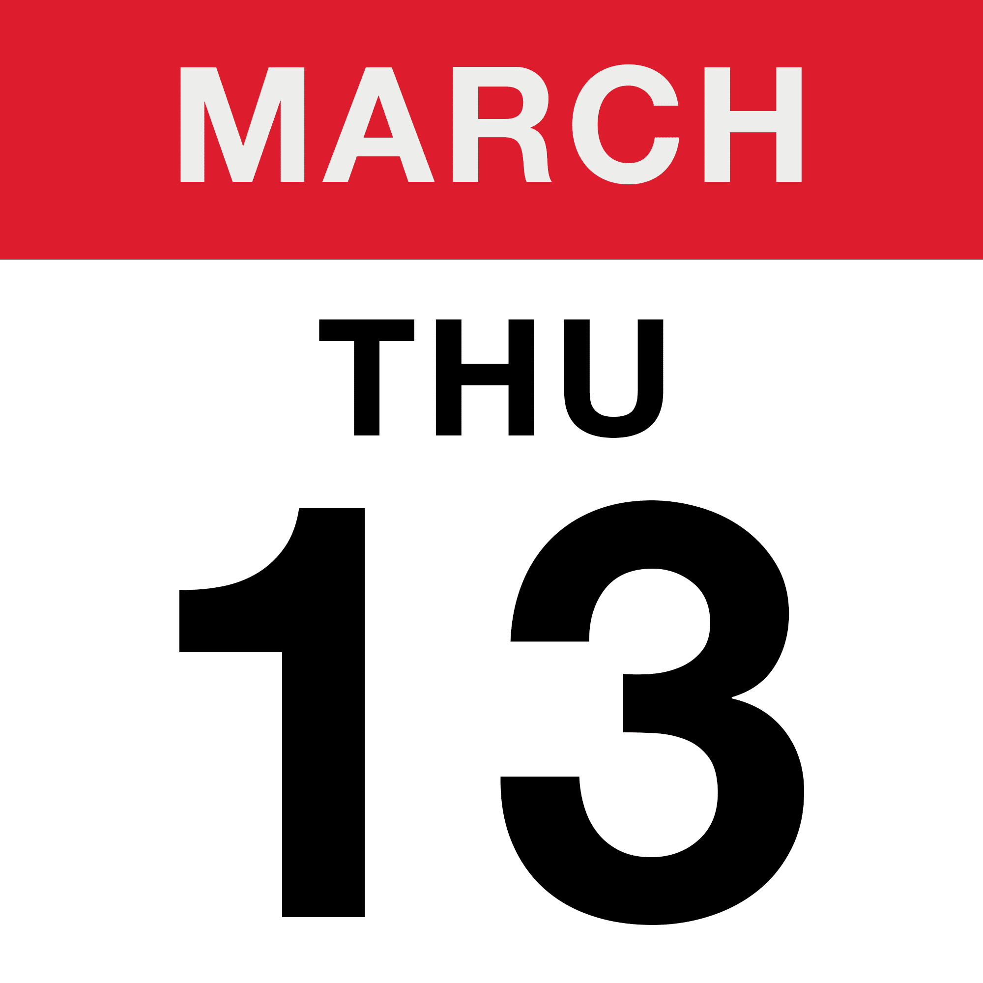 Thursday March 13